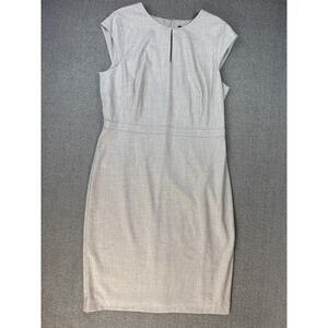 NWT Ann Taylor Dress Career Knee Length Business Tan Size 12